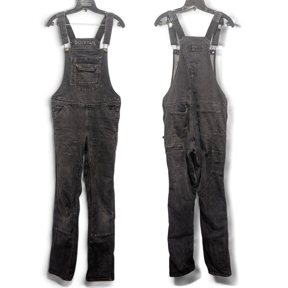 Utility Workwear Grunge Black Denim Overalls Dovetail Freshley 8 Portland USA